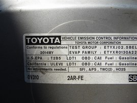 2014 Toyota Rav4 XLE Silver 2.5L AT 2WD #Z23361